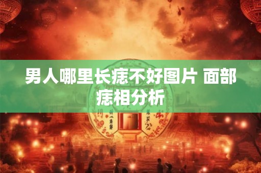 男人哪里长痣不好图片 面部痣相分析