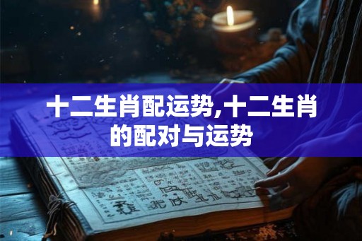 十二生肖配运势,十二生肖的配对与运势