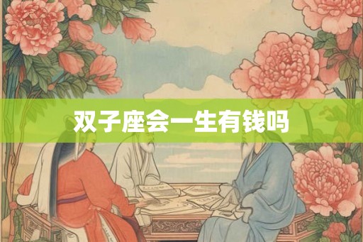 双子座会一生有钱吗 双子座会一生有钱吗