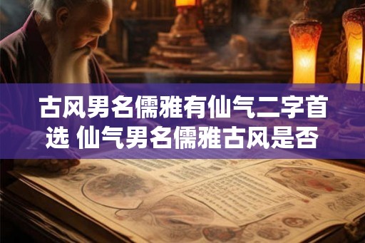古风男名儒雅有仙气二字首选 仙气男名儒雅古风是否可行