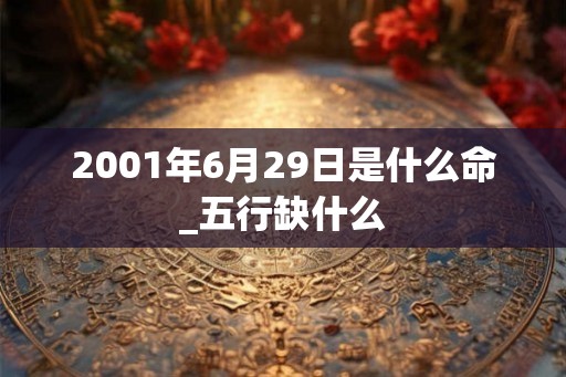 2001年6月29日是什么命_五行缺什么