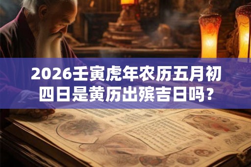 2026壬寅虎年农历五月初四日是黄历出殡吉日吗？