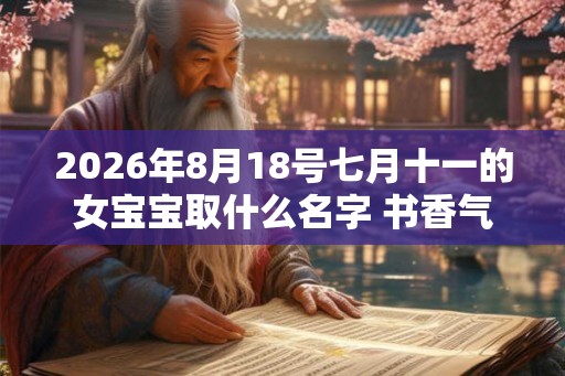 2026年8月18号七月十一的女宝宝取什么名字 书香气质