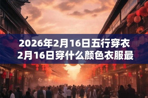 2026年2月16日五行穿衣 2月16日穿什么颜色衣服最旺运