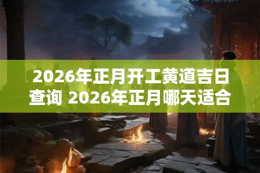 2026年正月开工黄道吉日查询 2026年正月哪天适合开工 2026年正月开工黄道吉日查询 2026年正月哪天适合开工