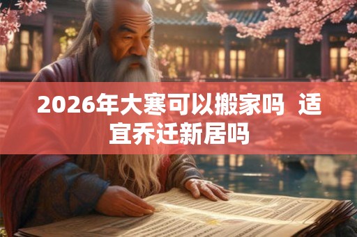 2026年大寒可以搬家吗  适宜乔迁新居吗