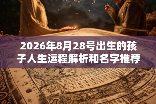 2026年8月28号出生的孩子人生运程解析和名字推荐 2026年8月28号出生的孩子人生运程解析和名字推荐