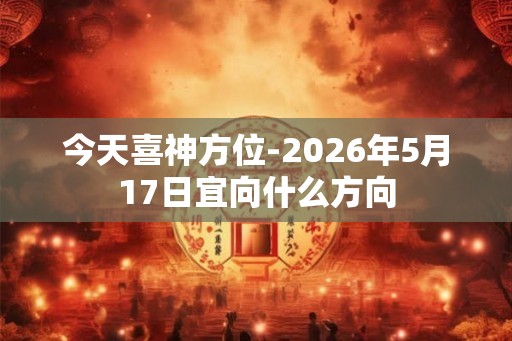今天喜神方位-2026年5月17日宜向什么方向