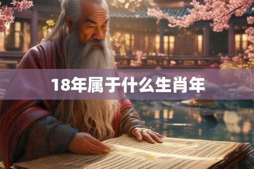 18年属于什么生肖年