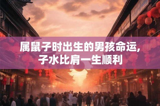 属鼠子时出生的男孩命运,子水比肩一生顺利