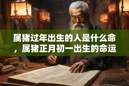属猪过年出生的人是什么命，属猪正月初一出生的命运