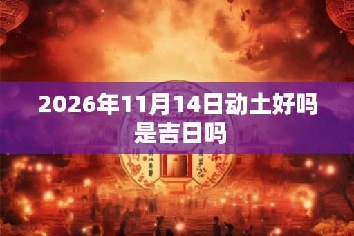 2026年11月14日动土好吗 是吉日吗