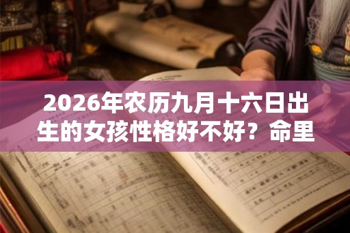 2026年农历九月十六日出生的女孩性格好不好?命里有福气吗? 2026年农历九月十六日出生的女孩性格好不好?命里有福气吗?