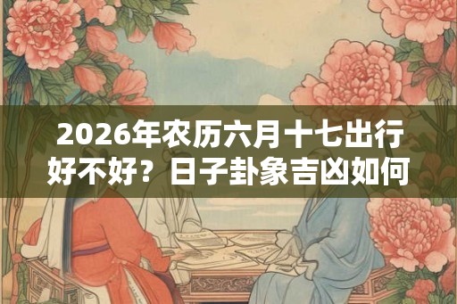 2026年农历六月十七出行好不好？日子卦象吉凶如何？