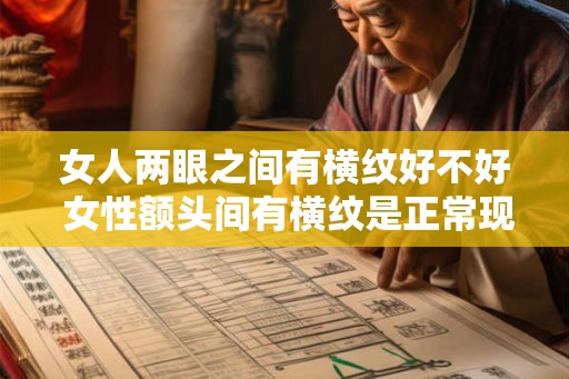 女人两眼之间有横纹好不好 女性额头间有横纹是正常现象吗