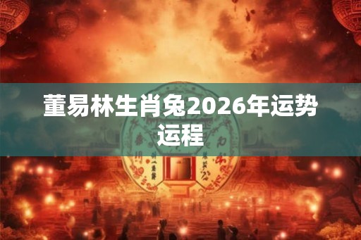 董易林生肖兔2026年运势运程 董易林生肖兔2026年运势运程