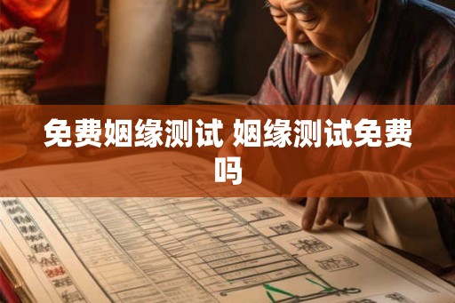 免费姻缘测试 姻缘测试免费吗 免费姻缘测试 姻缘测试免费吗