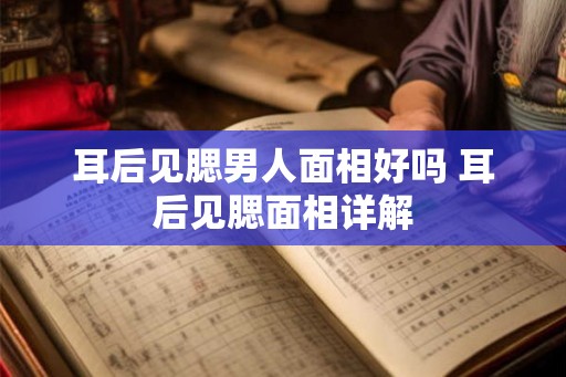 耳后见腮男人面相好吗 耳后见腮面相详解