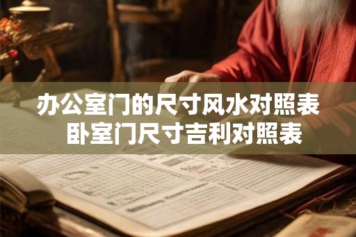 办公室门的尺寸风水对照表  卧室门尺寸吉利对照表