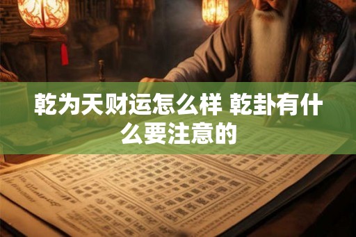 乾为天财运怎么样 乾卦有什么要注意的