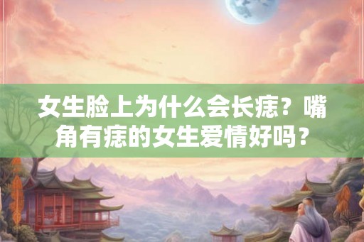 女生脸上为什么会长痣？嘴角有痣的女生爱情好吗？