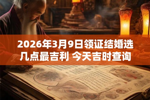 2026年3月9日领证结婚选几点最吉利 今天吉时查询
