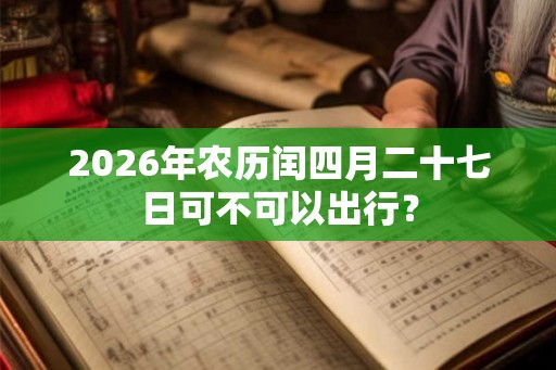 2026年农历闰四月二十七日可不可以出行? 2026年农历闰四月二十七日可不可以出行?