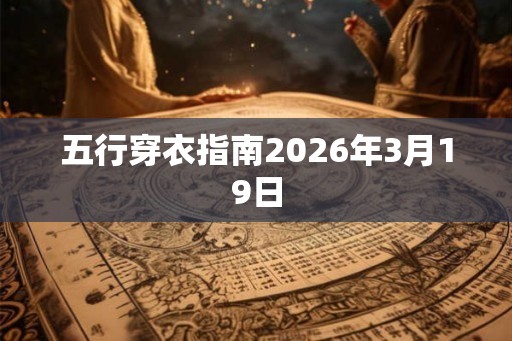 五行穿衣指南2026年3月19日