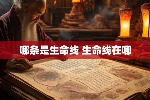 哪条是生命线 生命线在哪