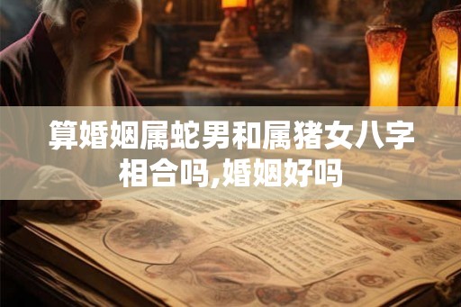 算婚姻属蛇男和属猪女八字相合吗,婚姻好吗