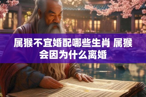 属猴不宜婚配哪些生肖 属猴会因为什么离婚