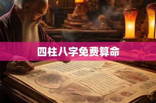 四柱八字免费算命