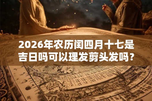 2026年农历闰四月十七是吉日吗可以理发剪头发吗？
