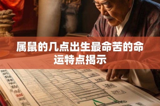 属鼠的几点出生最命苦的命运特点揭示