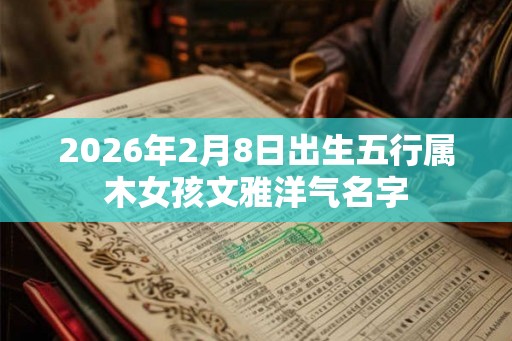 2026年2月8日出生五行属木女孩文雅洋气名字