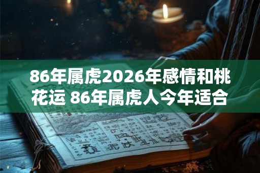 86年属虎2026年感情和桃花运 86年属虎人今年适合结婚吗