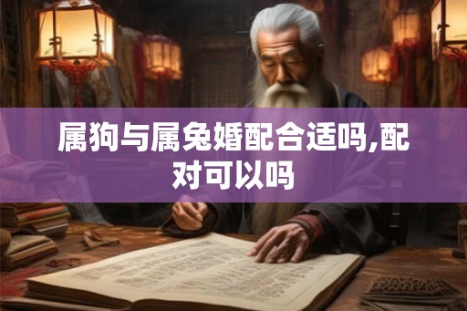 属狗与属兔婚配合适吗,配对可以吗