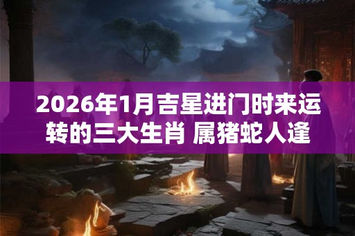 2026年1月吉星进门时来运转的三大生肖 属猪蛇人逢喜事精神爽