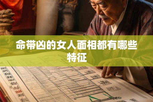命带凶的女人面相都有哪些特征
