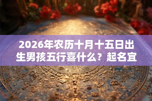 2026年农历十月十五日出生男孩五行喜什么?起名宜用什么字? 2026年农历十月十五日出生男孩五行喜什么?起名宜用什么字?