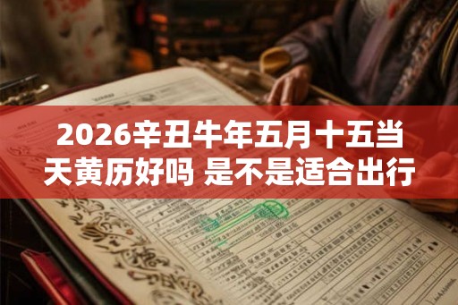 2026辛丑牛年五月十五当天黄历好吗 是不是适合出行的日子 2026辛丑牛年五月十五当天黄历好吗 是不是适合出行的日子