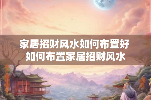 家居招财风水如何布置好 如何布置家居招财风水