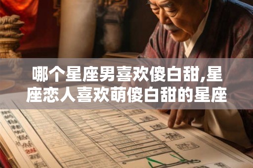 哪个星座男喜欢傻白甜,星座恋人喜欢萌傻白甜的星座男