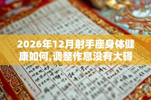 2026年12月射手座身体健康如何,调整作息没有大碍