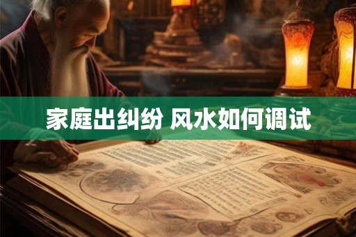 家庭出纠纷 风水如何调试
