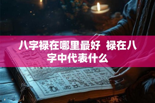 八字禄在哪里最好 禄在八字中代表什么 八字禄在哪里最好 禄在八字中代表什么