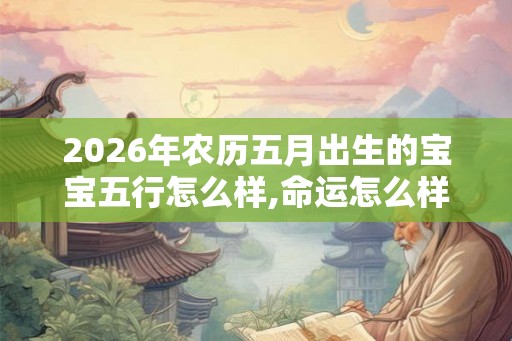 2026年农历五月出生的宝宝五行怎么样,命运怎么样? 2026年农历五月出生的宝宝五行怎么样,命运怎么样?