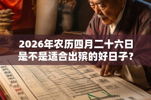 2026年农历四月二十六日是不是适合出殡的好日子？