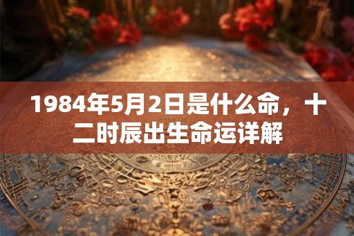 1984年5月2日是什么命，十二时辰出生命运详解