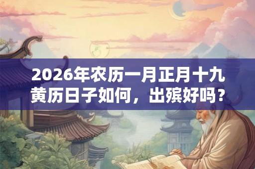2026年农历一月正月十九黄历日子如何，出殡好吗？